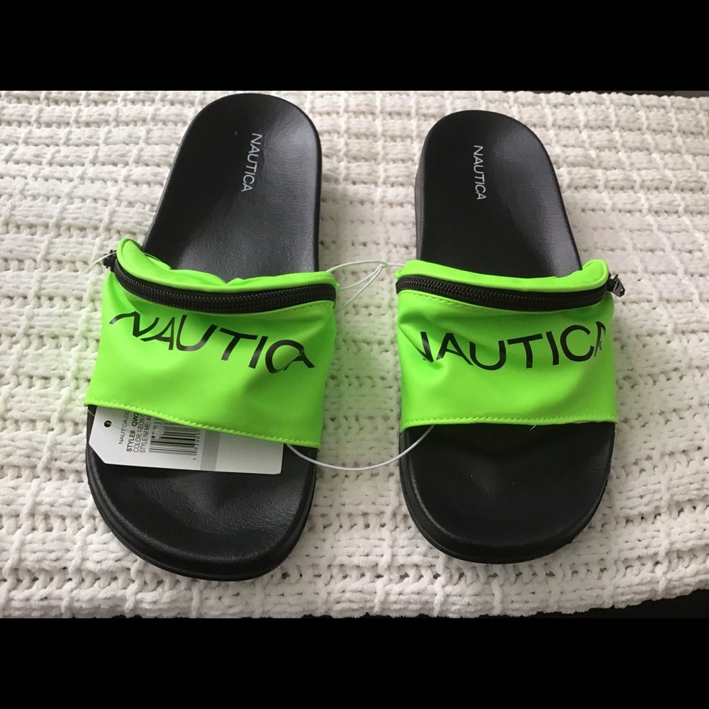 Women’s Nautica Slides Pouch Lime Size 11